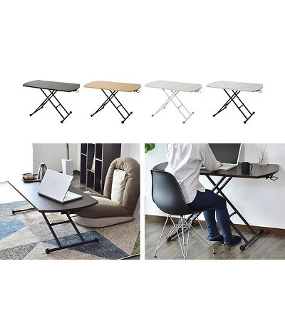 48-068 ADJUSTABLE TABLE W/CYLINDER (AIR GAS)-(OVAL TOP)