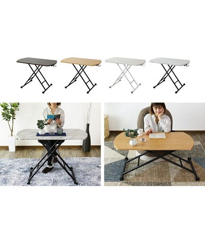 48-069 ADJUSTABLE TABLE W/CYLINDER (AIR GAS)-OVAL TOP)