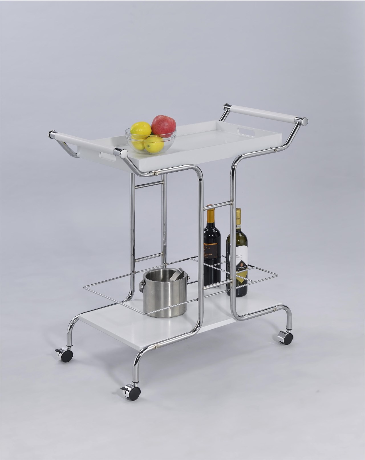 48-628 BAR CART WITH REMOVABLE SERVING TRAY 