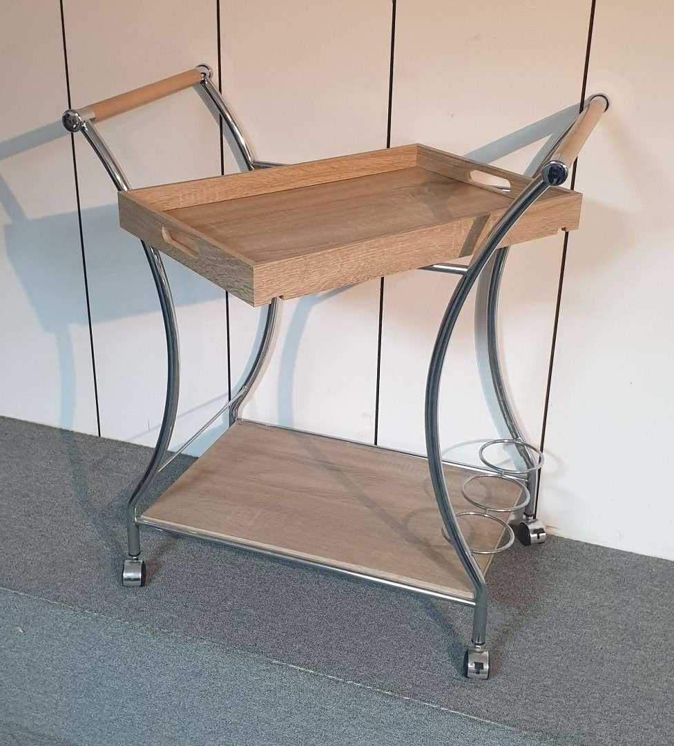 48-627 BAR CART WITH REMOVABLE SERVING TRAY  
