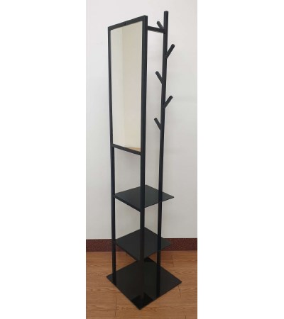 48-669  COAT/HAT STAND WITH MIRROR    