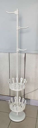 48-694  COAT/HAT STAND WITH 2-TIER SHOES RACK (12 PAIRS)