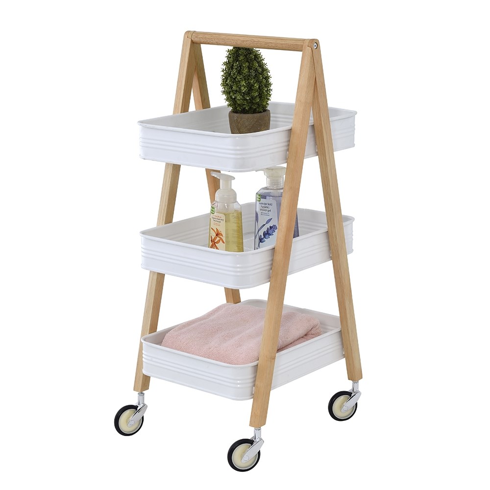48-480  3-TIER STORAGE CART (WIRE MESH)