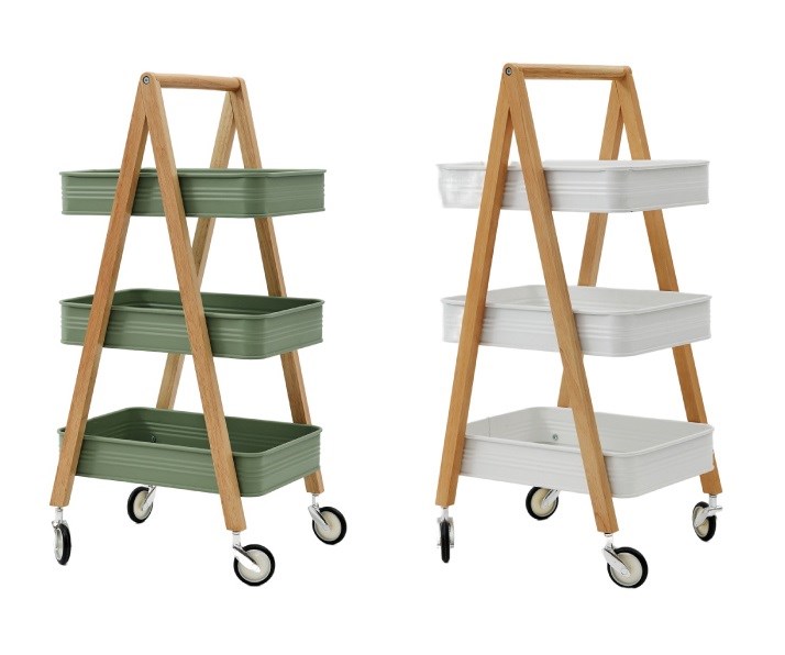 48-480  3-TIER STORAGE CART (WIRE MESH)