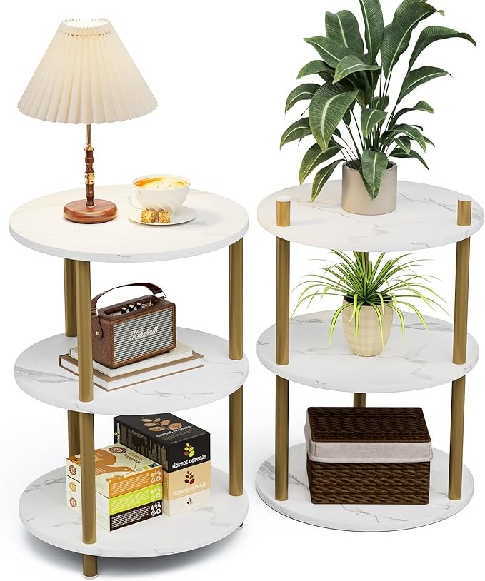 48-736  3 TIER SHELF - ROUND