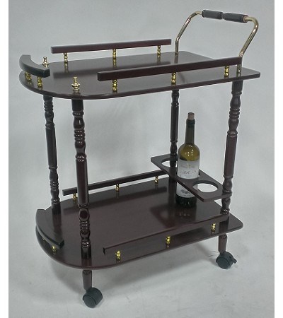 47-282 WOODEN SERVING CART