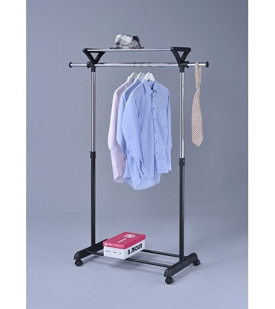 47-294 SINGLE CLOTHES HANGER WITH IRON SHELF TOP 