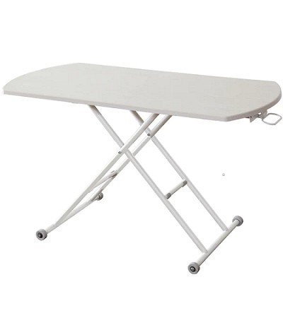 48-068 ADJUSTABLE TABLE W/CYLINDER (AIR GAS)-(OVAL TOP)