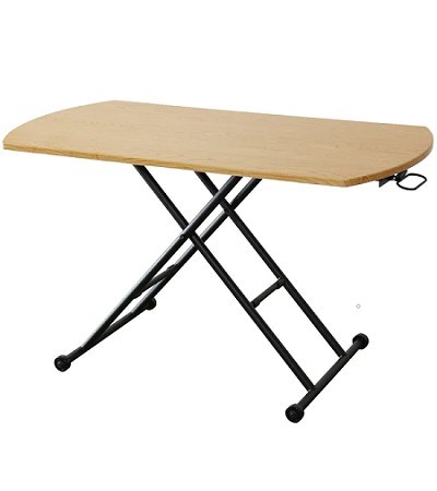 48-068 ADJUSTABLE TABLE W/CYLINDER (AIR GAS)-(OVAL TOP)