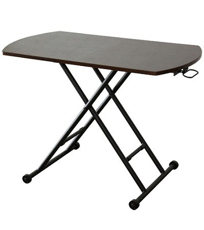 48-069 ADJUSTABLE TABLE W/CYLINDER (AIR GAS)-OVAL TOP)