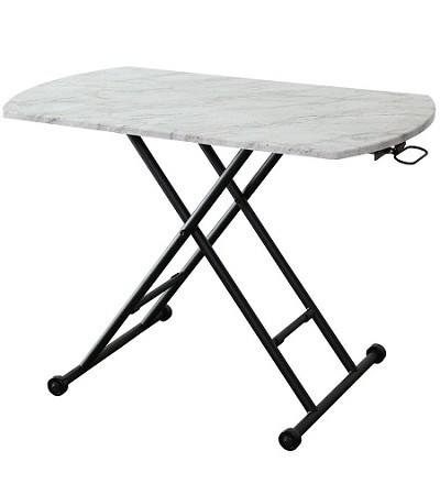 48-069 ADJUSTABLE TABLE W/CYLINDER (AIR GAS)-OVAL TOP)