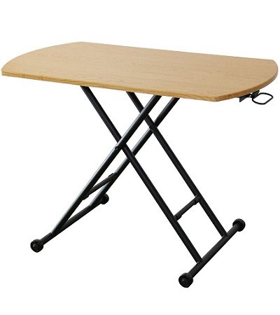 48-069 ADJUSTABLE TABLE W/CYLINDER (AIR GAS)-OVAL TOP)