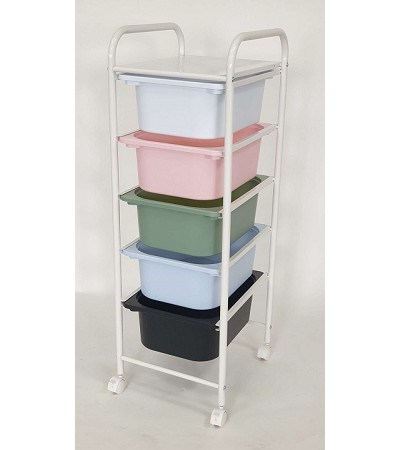48-568 5 DRAWERS STORAGE TROLLEY