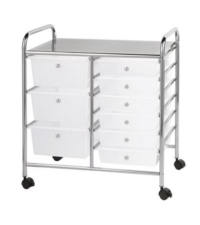 47-007 9 DRAWERS STORAGE TROLLEY