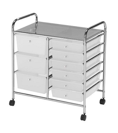 47-007 9 DRAWERS STORAGE TROLLEY