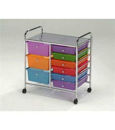 47-007 9 DRAWERS STORAGE TROLLEY