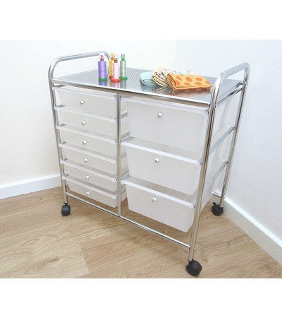 47-007 9 DRAWERS STORAGE TROLLEY