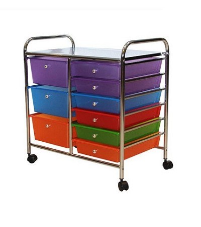 47-007 9 DRAWERS STORAGE TROLLEY