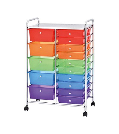 47-008 15 DRAWERS STORAGE TROLLEY