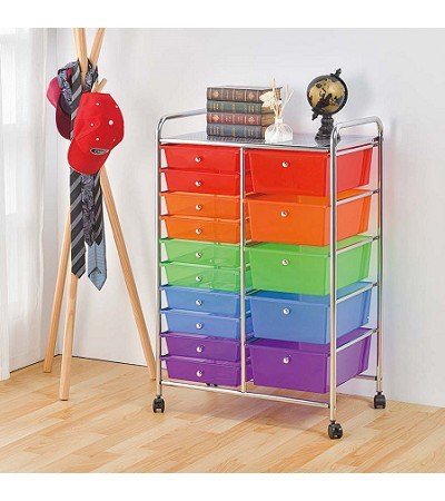 47-008 15 DRAWERS STORAGE TROLLEY