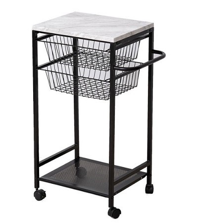 48-549 STORAGE WIRE RACK WITH TOWEL RACK