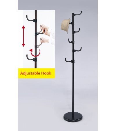 48-673 COAT/HAT STAND - ADJUSTABLE HOOK