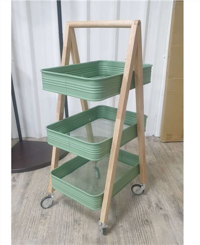 48-480  3-TIER STORAGE CART (WIRE MESH)
