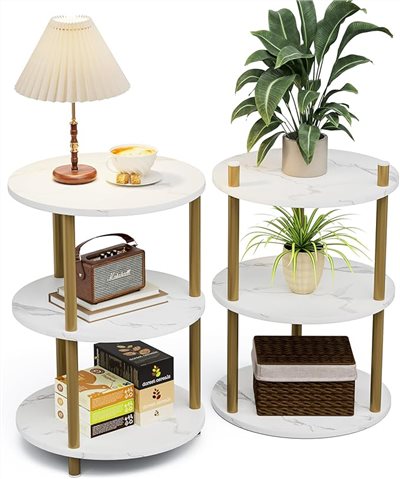 48-736  3 TIER SHELF - ROUND