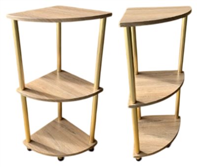 48-738  3 TIER SHELF - CORNER