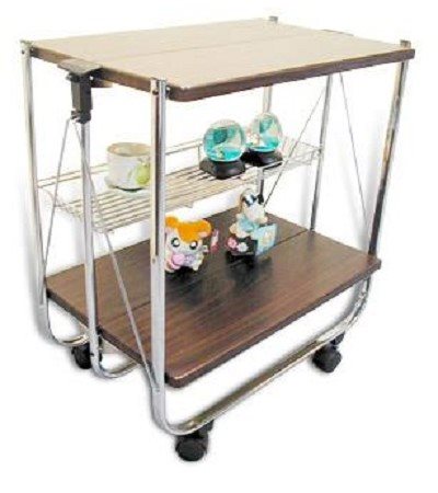 45-013 FOLDABLE WOODEN TROLLEY