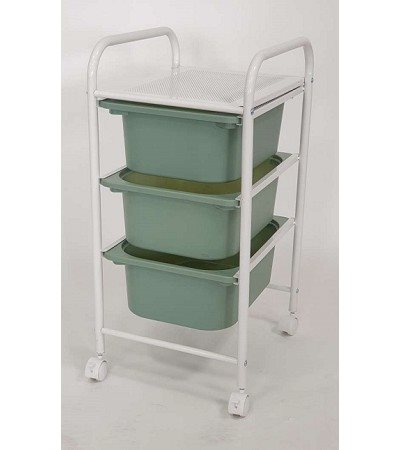 48-566 3 DRAWERS STORAGE TROLLEY