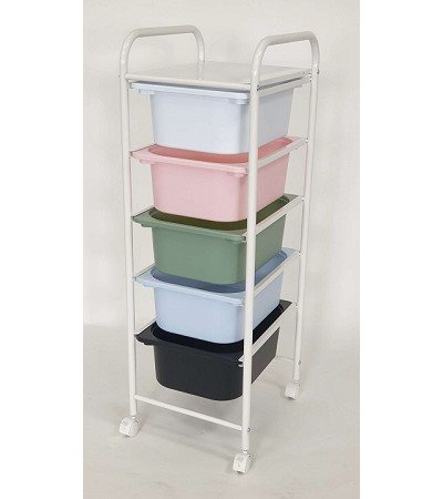 48-568 5 DRAWERS STORAGE TROLLEY